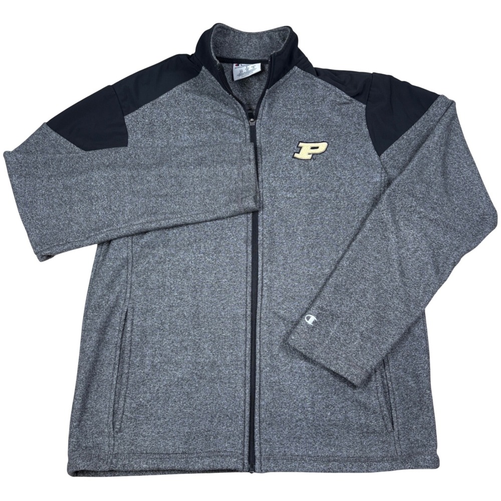 Champion Purdue Boilermakers Jacket Mens Small Gray Athletic Collegiate Sporty